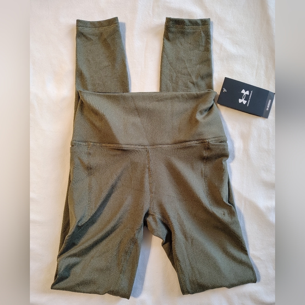 Under Armour Meridian Suede Effect High Rise Full Length Leggings Size XS NWT
